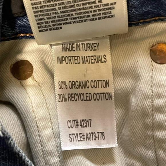 Agolde Womens Jamie Straight Leg Feel Good Distressed Jean Size 28 Frayed Hem - Picture 7 of 7